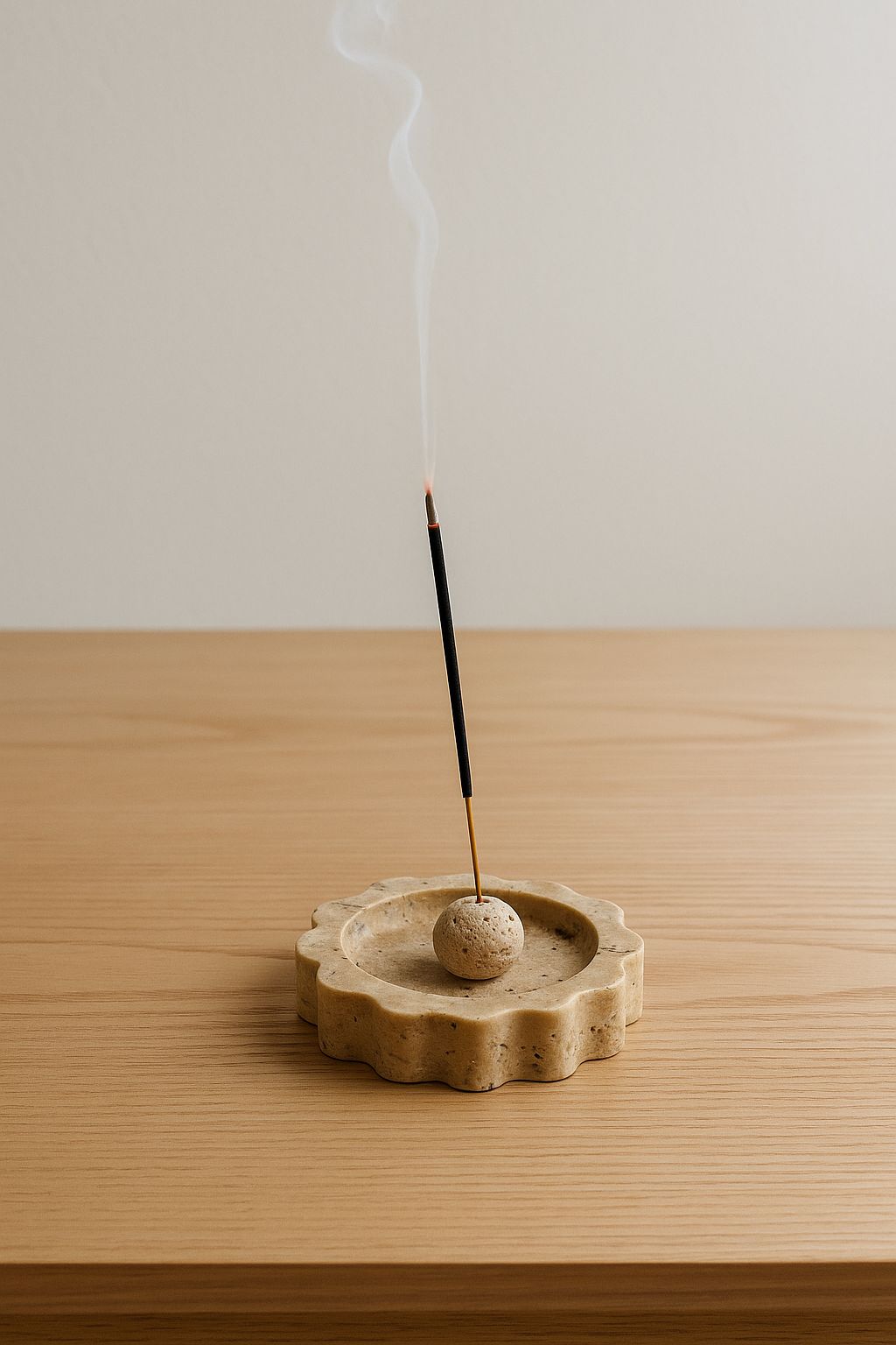 Travertine Incense Holder