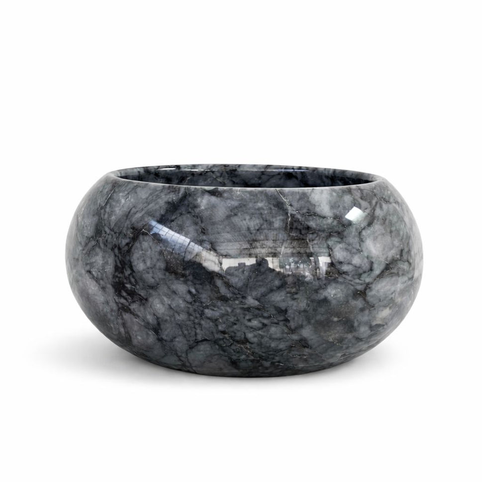 Grey Marble River Rock Vessel Sink