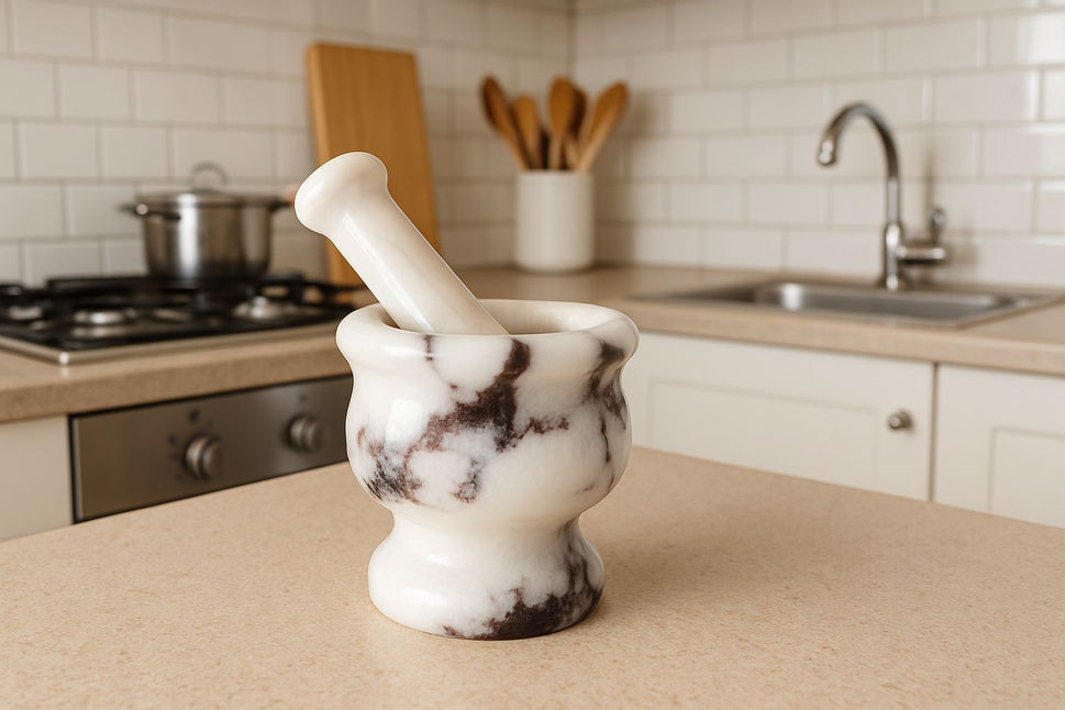 Marble Mortar and Pestle