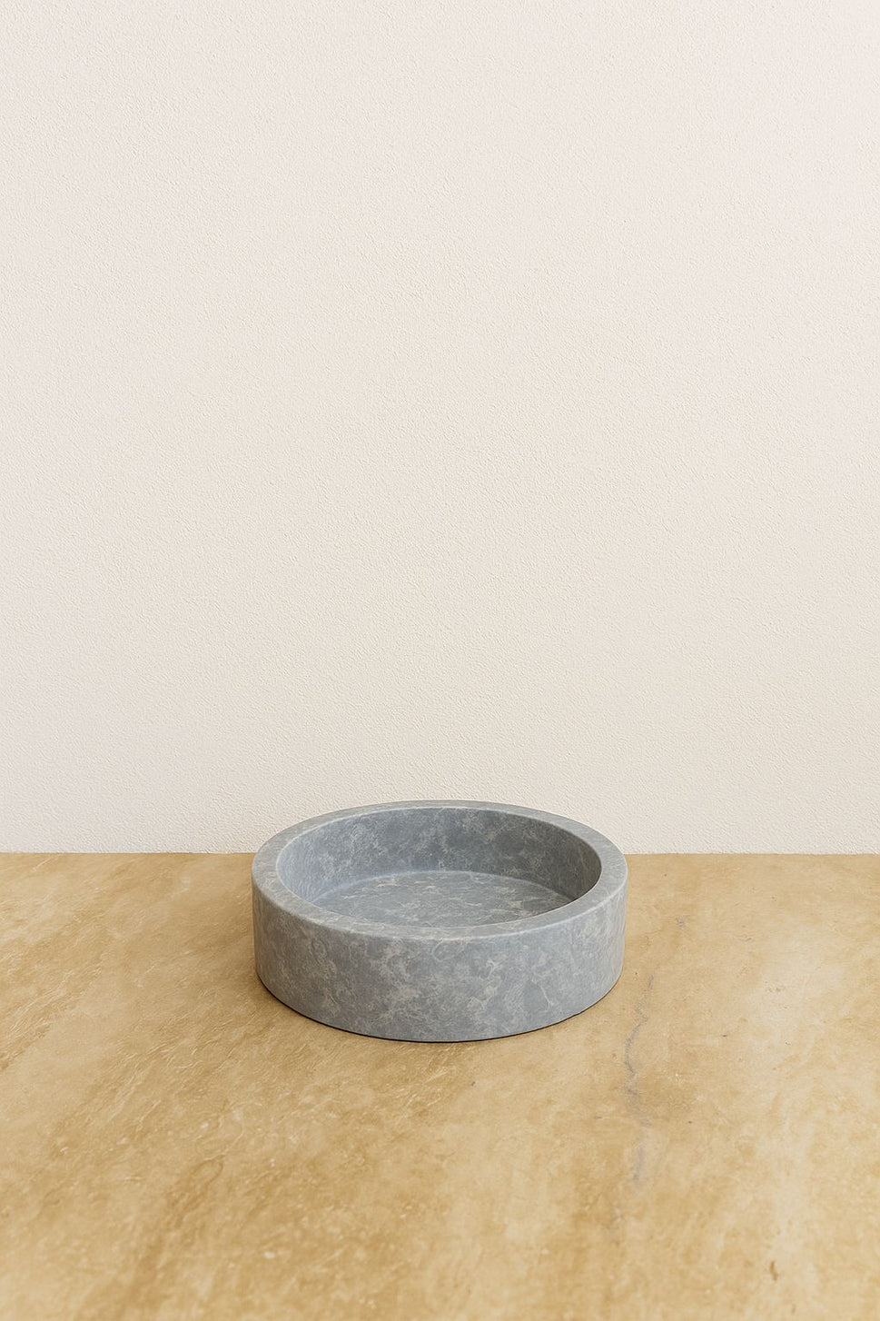 Grey Marble Round Vanity Caddy