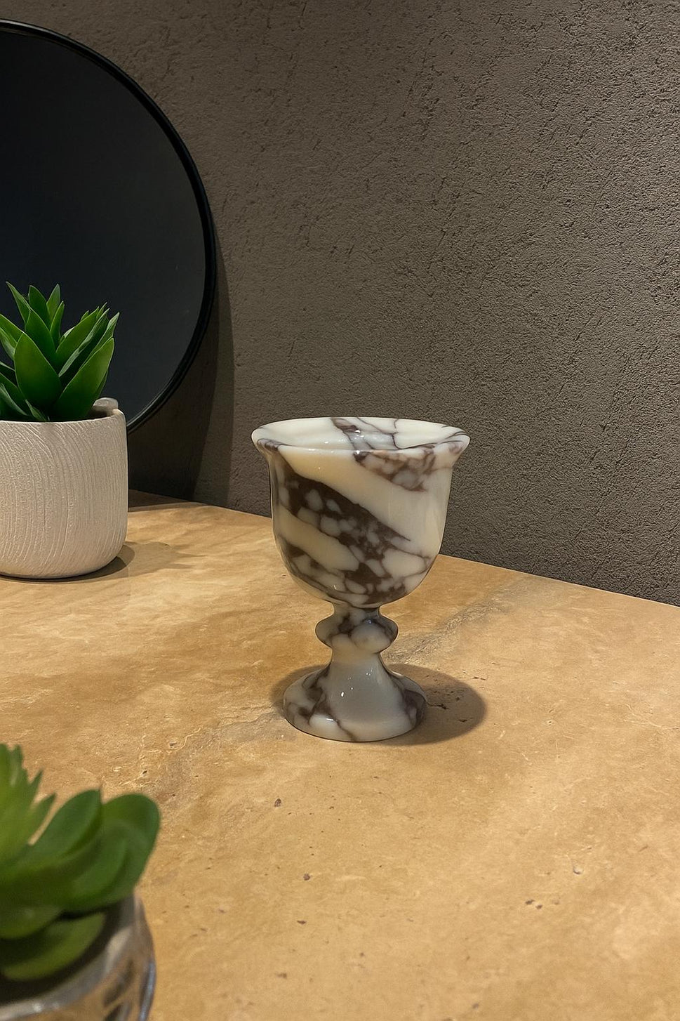 Calacatta Viola Marble Goblet