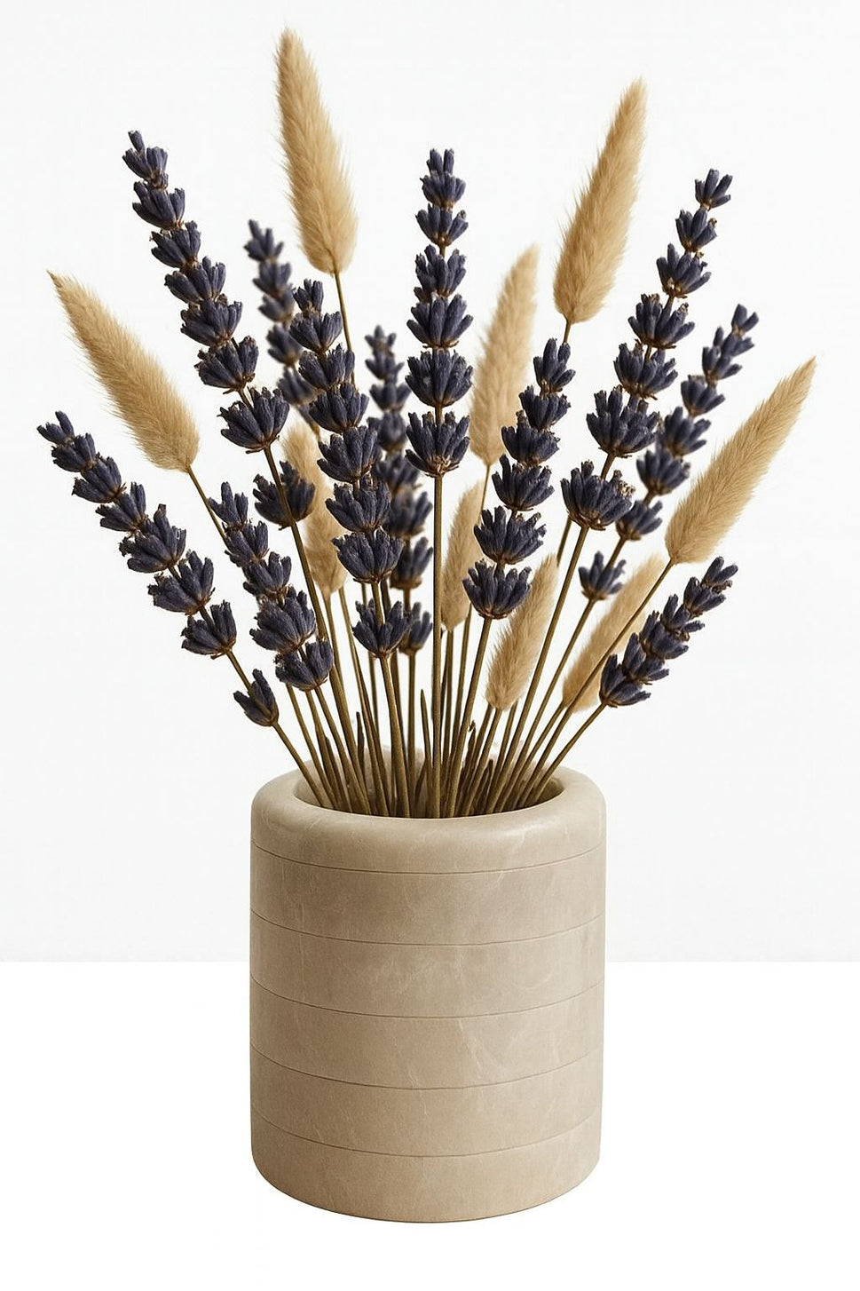 Cylinder Travertine Vase