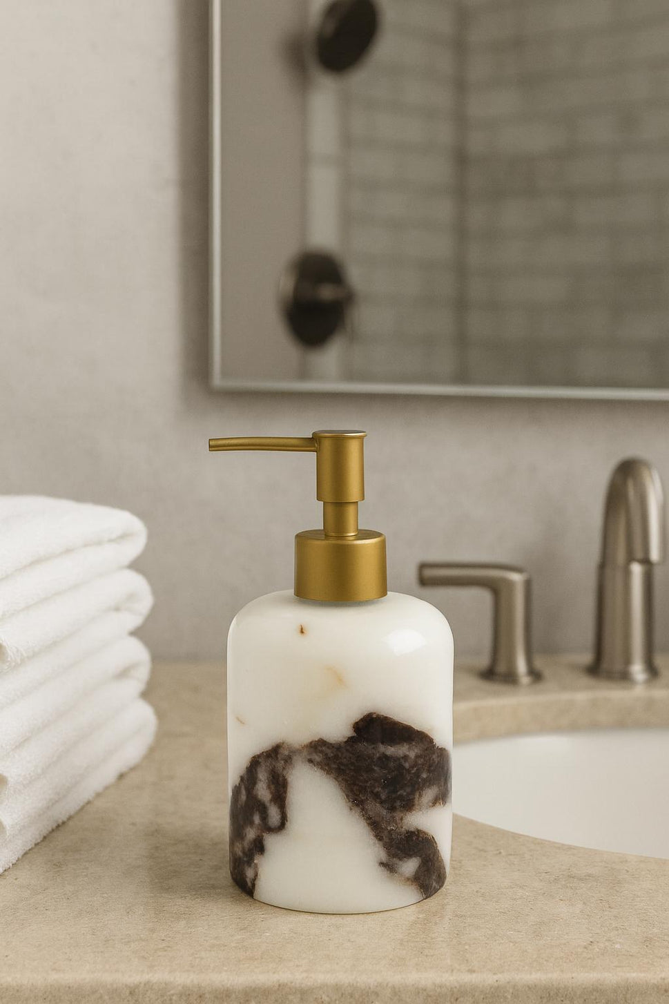 Calacatta Viola Soap Dispenser