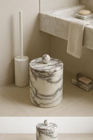 Calacatta Viola Canister with Lid