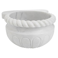 White Marble Carved Hammam Basin
