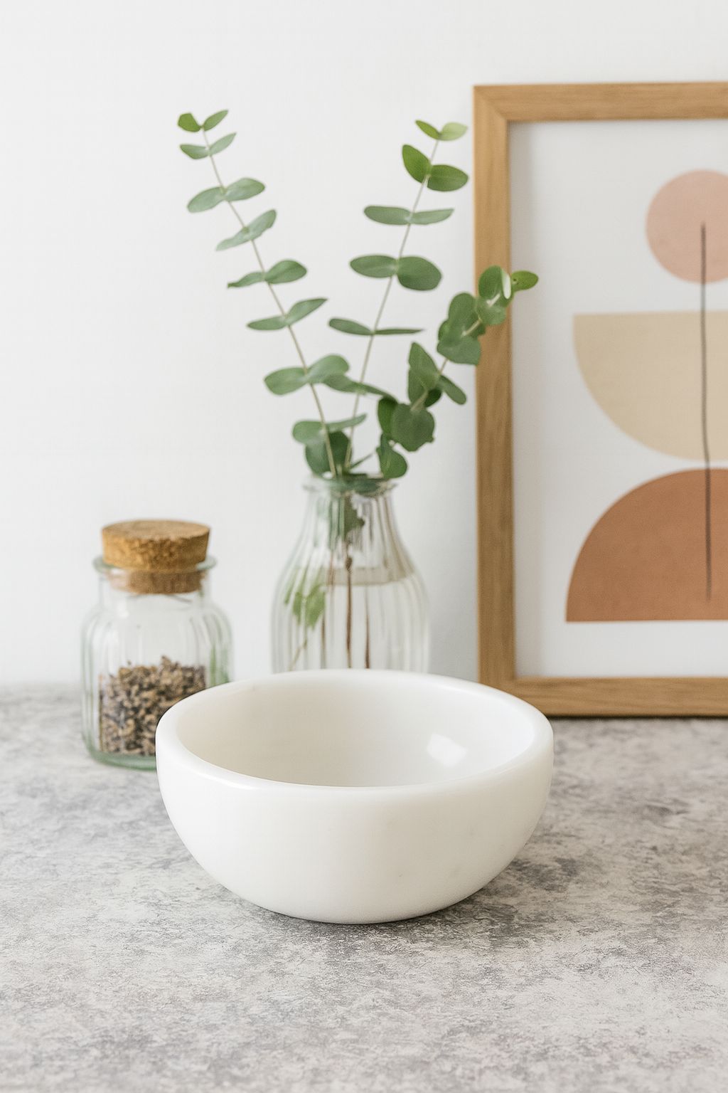 White Marble Small Prep Bowl