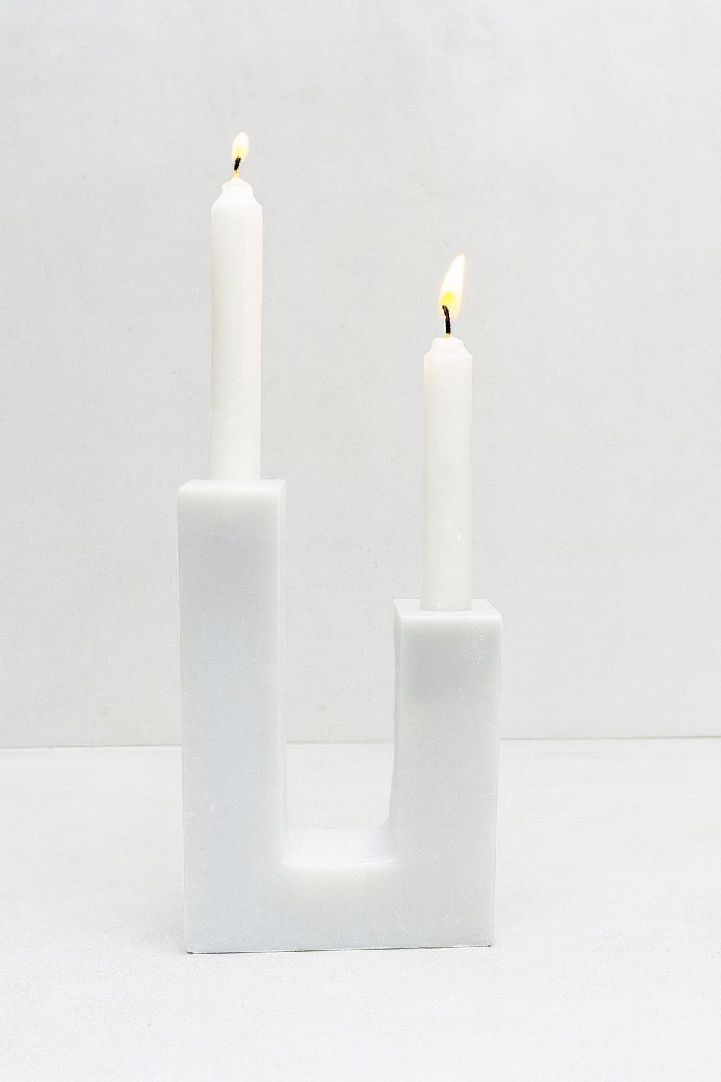 U-Shape Stone Double Candle Holder