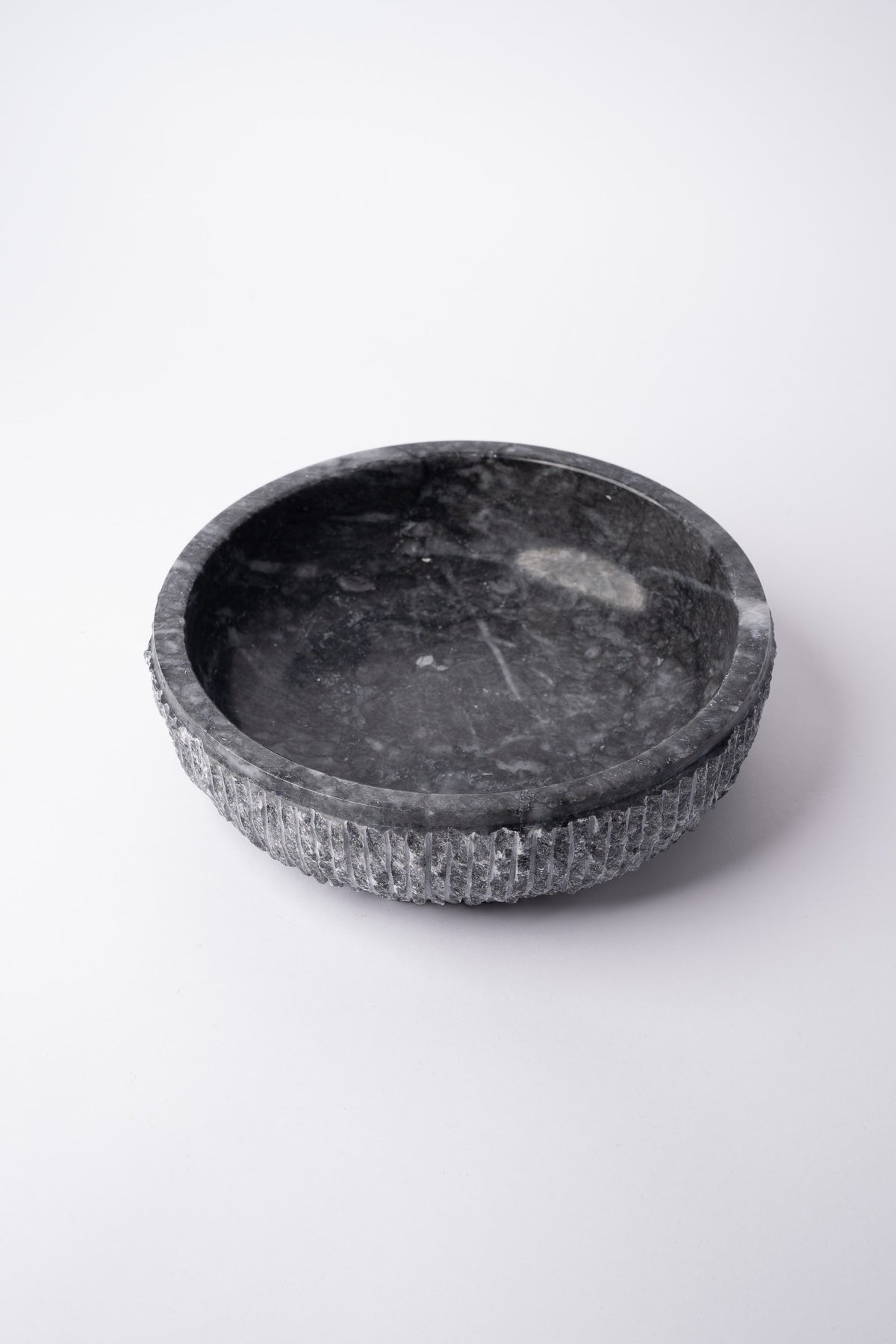 Hand-Carved Black Stone Bowl