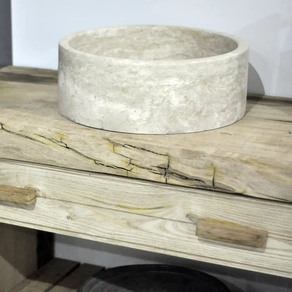 Rustic Bathroom Single or Double Sinks Vanity - Narrow Live Edge Wood