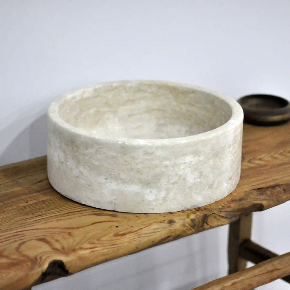 Rustikale Badezimmerwaschtische - Schmaler Bauernhausstil, Live Edge Wood