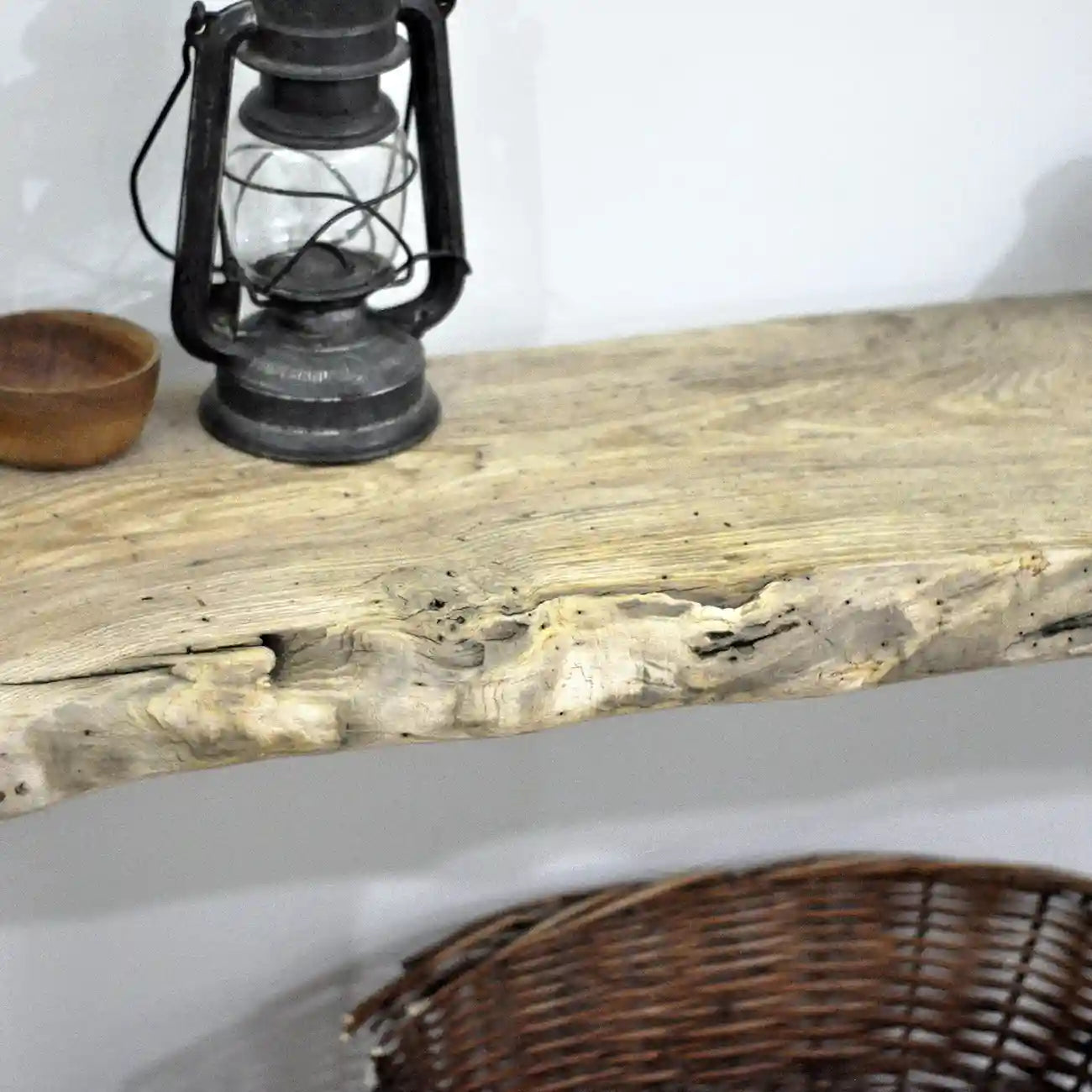 Rustic Entryway Wooden Console Table - Chestnut Wood Dresser