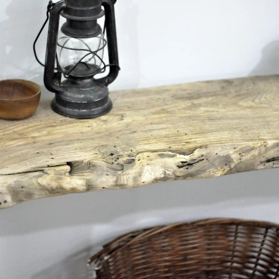 Rustic Entryway Wooden Console Table - Chestnut Wood Dresser