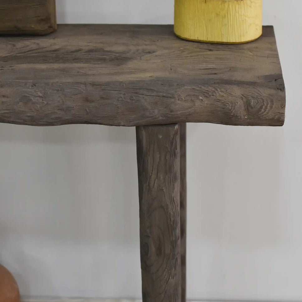 Rustic Bathroom Single or Double Sinks Vanity - Narrow Live Edge Wood