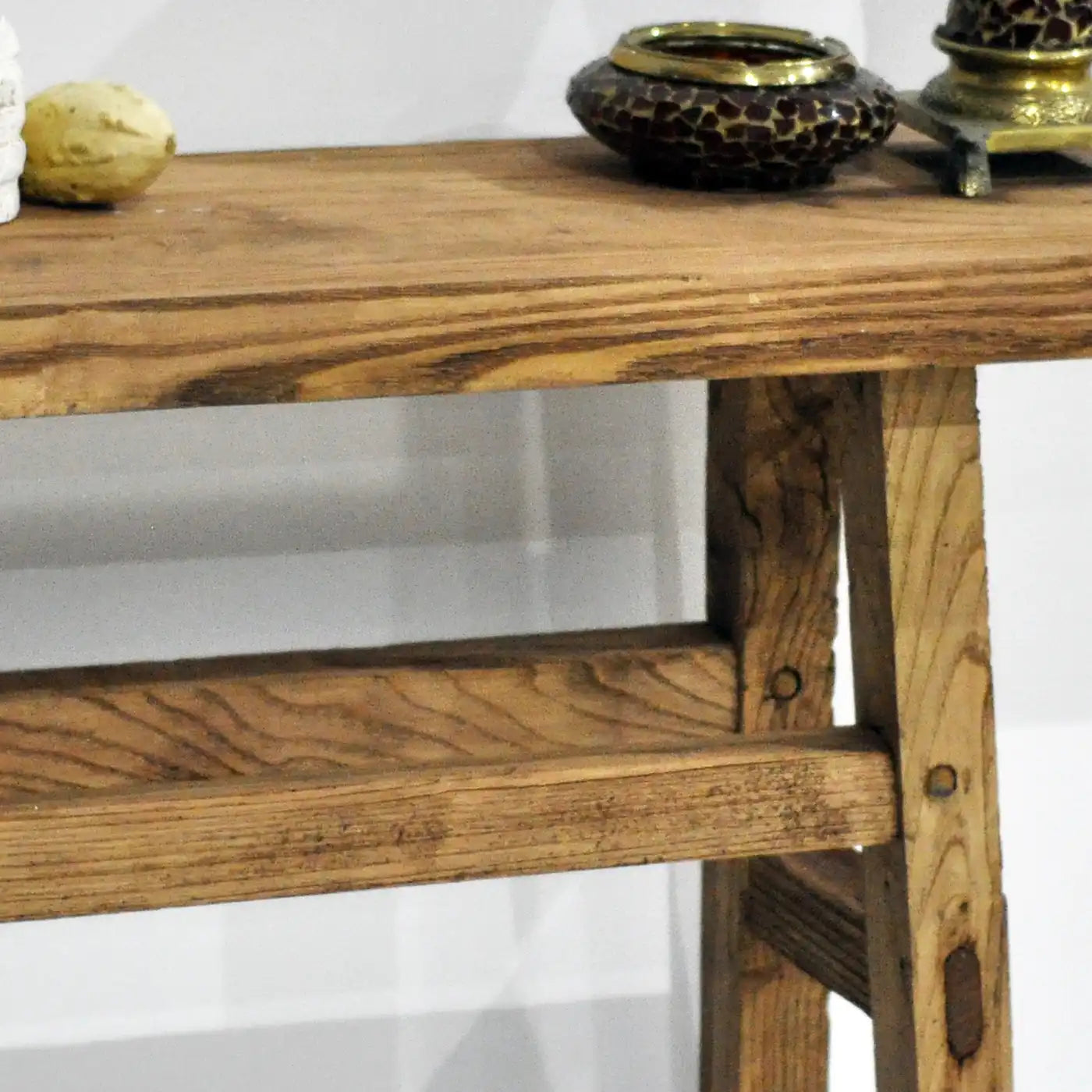 Rustic Entryway Wooden Console Table - Live Edge Wood Dresser