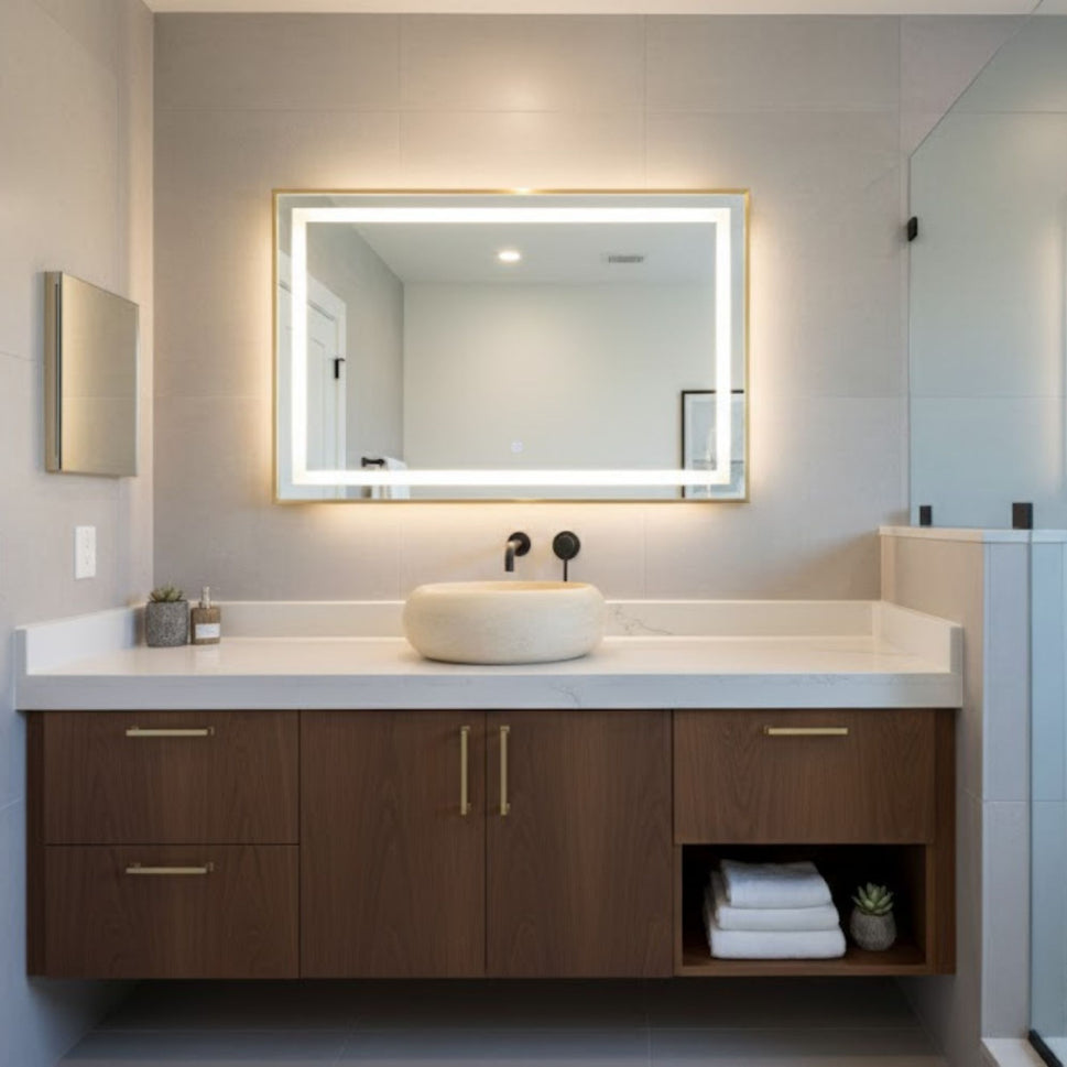 Hand-Carved Round Travertine Vessel Sink – Classic Circular Natural Stone Basin