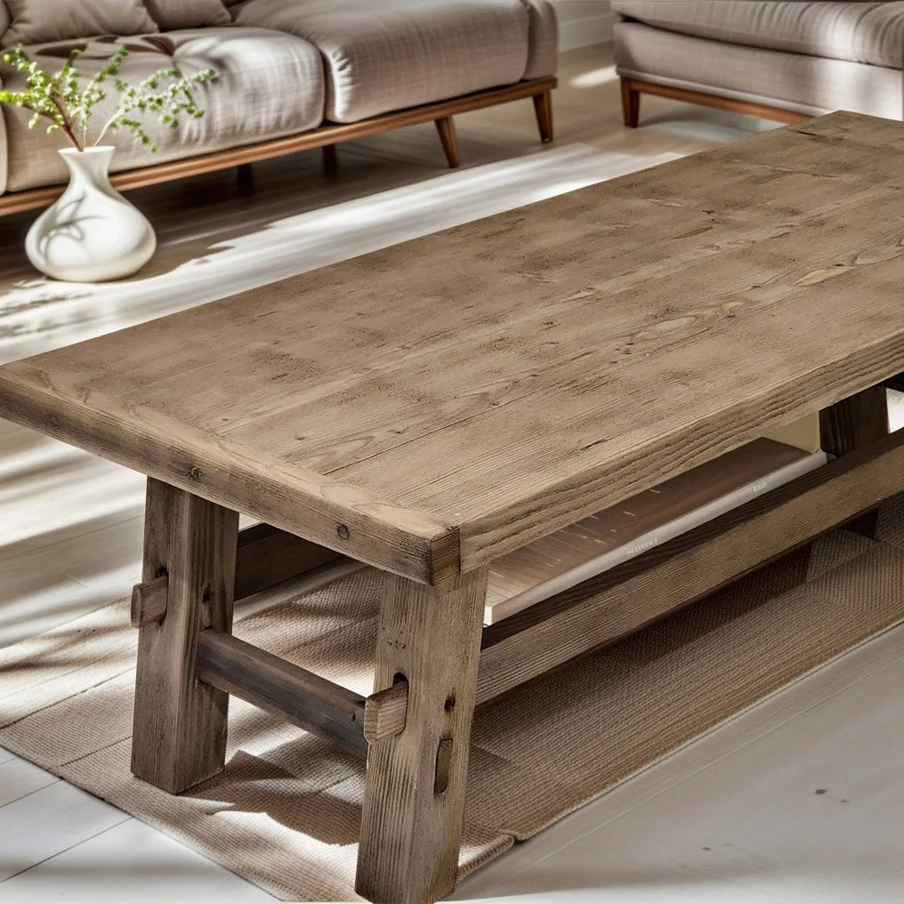 Rustikale Badezimmerwaschtische - Schmaler Bauernhausstil, Live Edge Wood