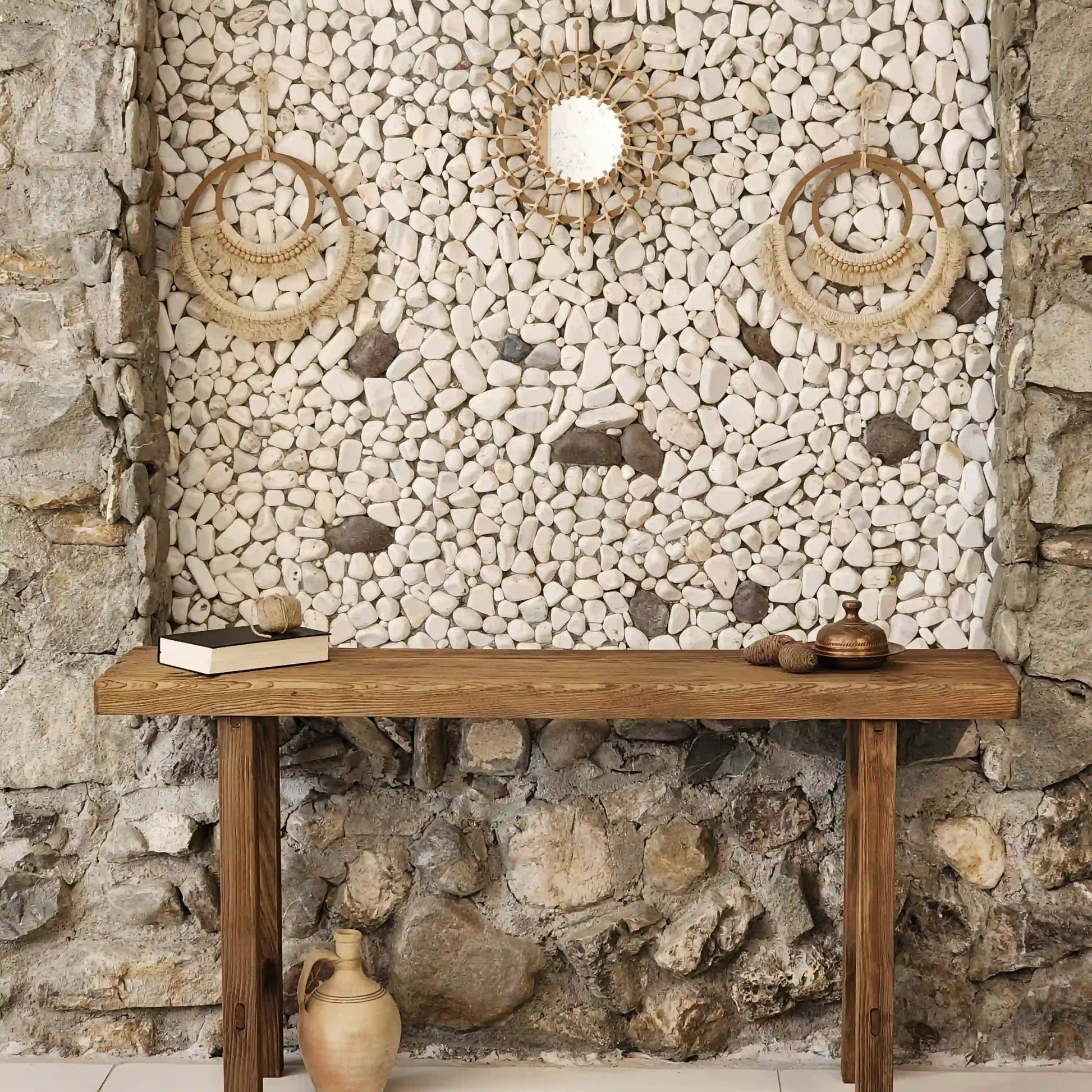 Rustic Entryway Wooden Console Table - Live Edge Wood Dresser