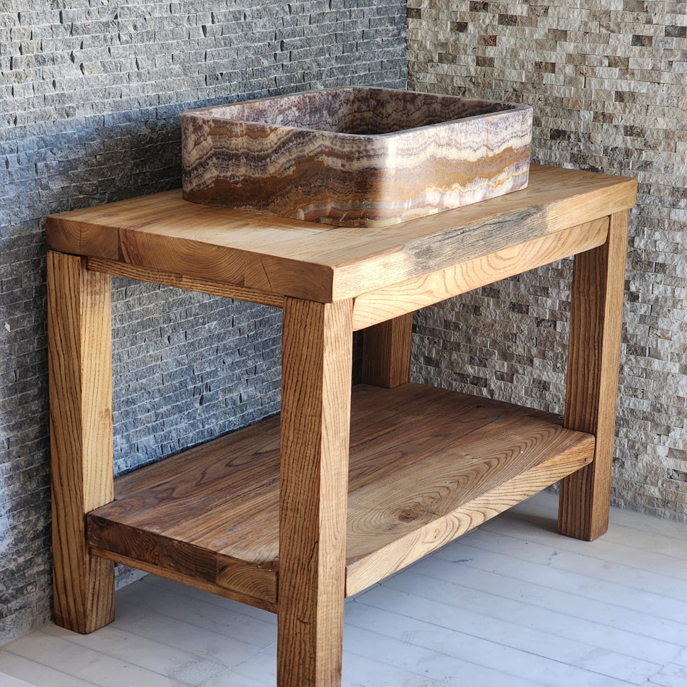 Norhew Rectangular Onyx Vessel Sink - Soft Rounded Corners