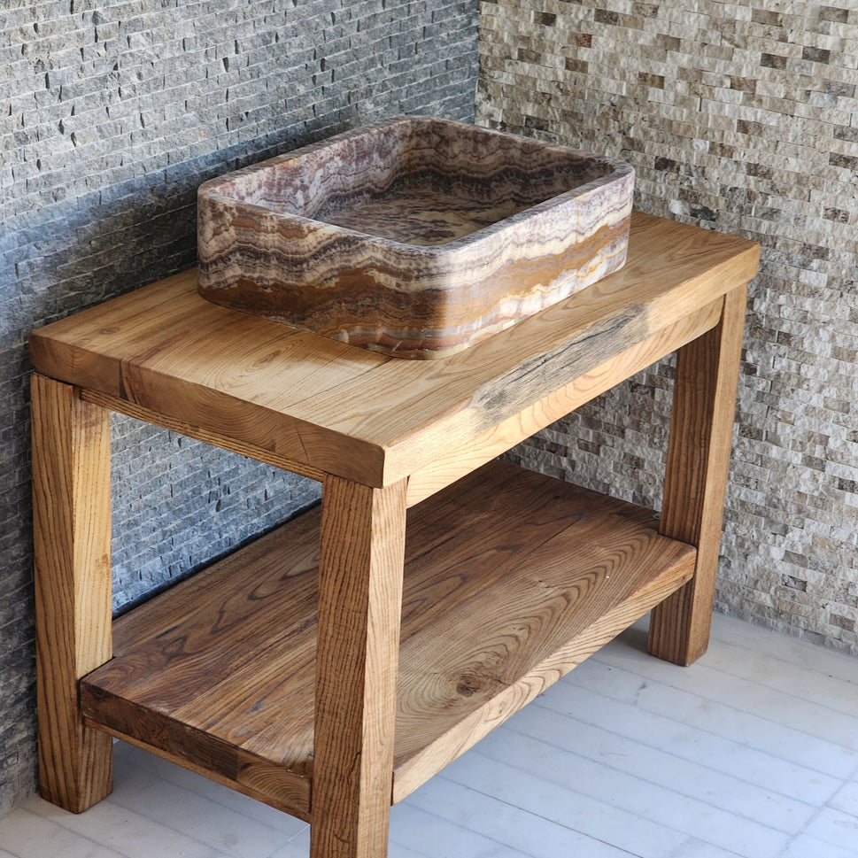 Norhew Rectangular Onyx Vessel Sink - Soft Rounded Corners