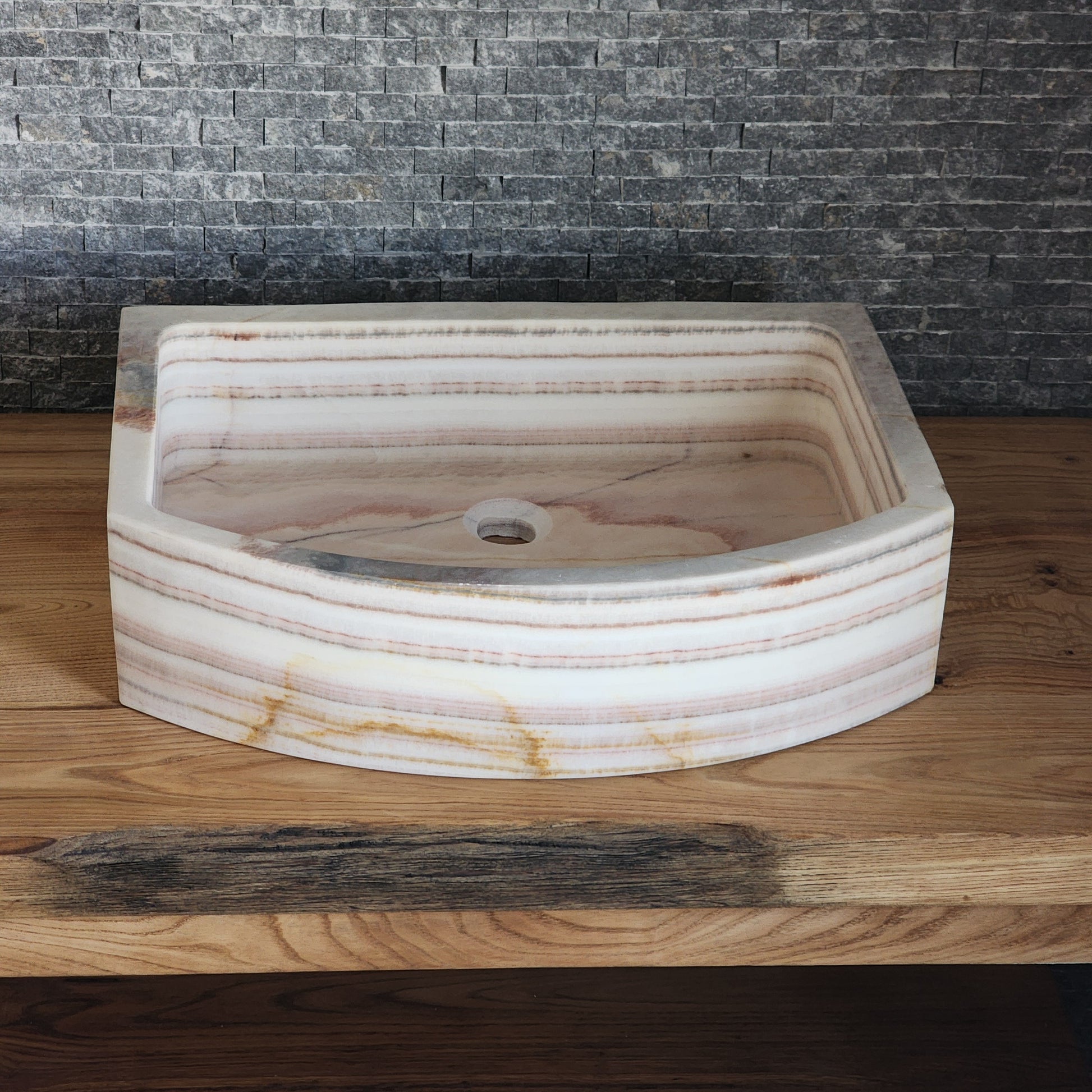 Norhew Rectangular Onyx Vessel Sink