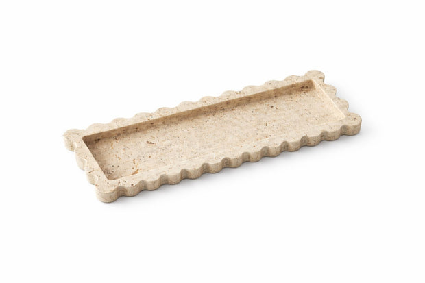 How to Style a Travertine Tray: Vanity, Coffee Table and Kitchen
