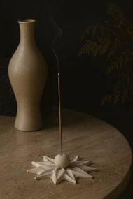 Star Travertine Incense Holder