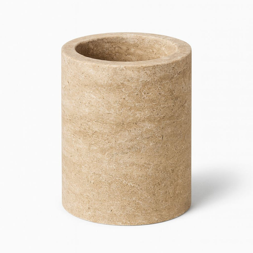 Travertine Bathroom Tumbler