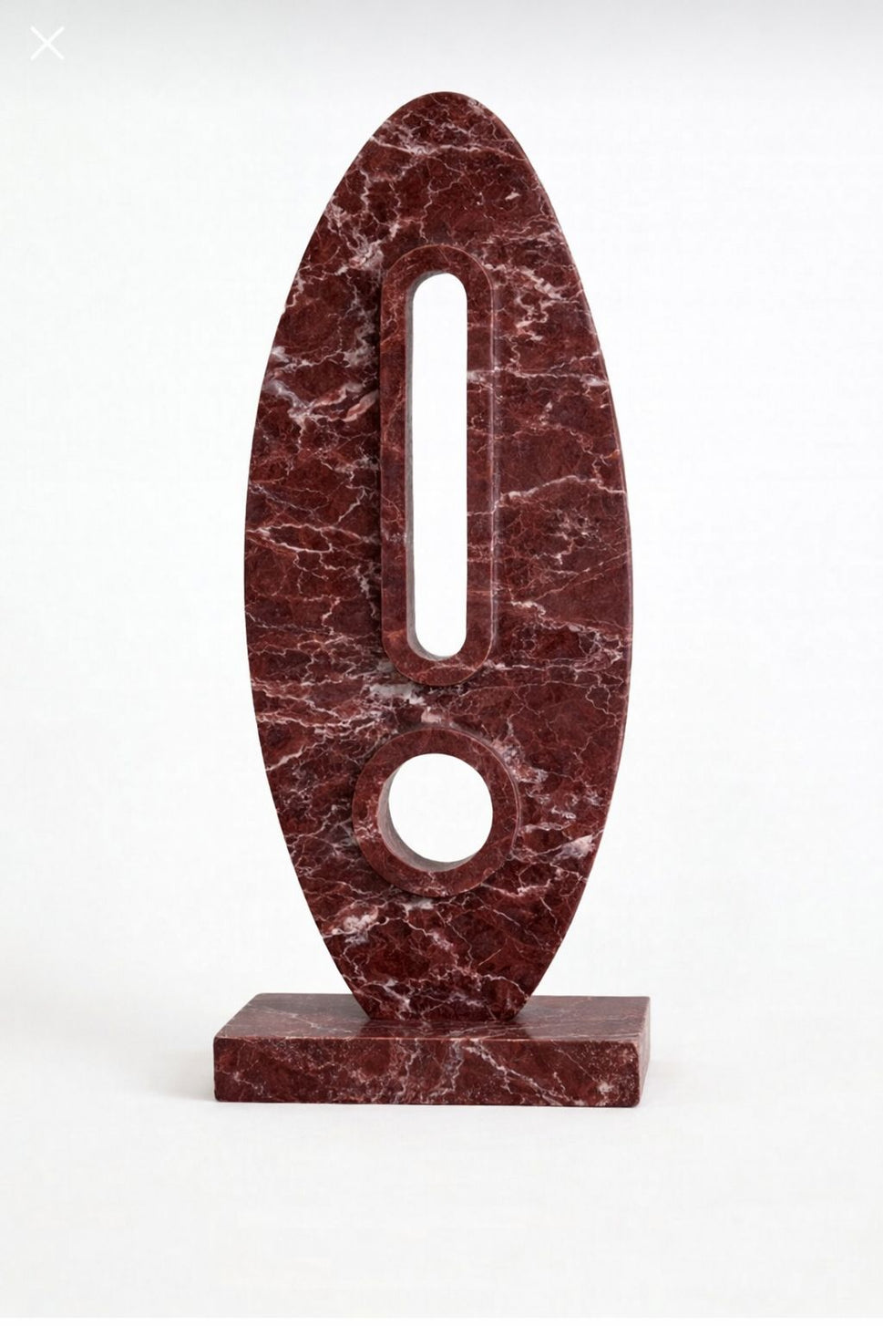 Rosso Levanto Totem Sculpture