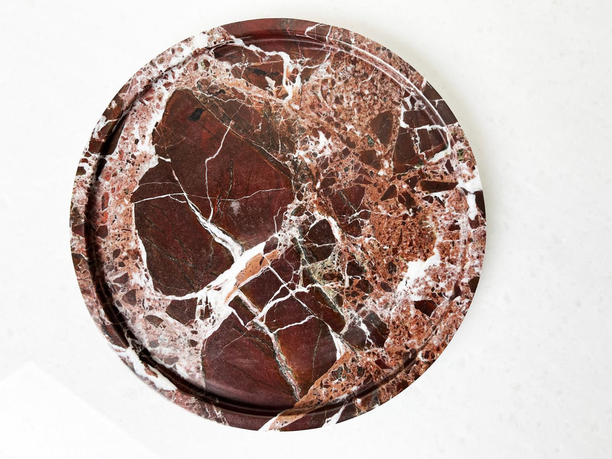 Rosso Levanto Round Tray