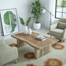 Switch Rustic Coffee Table - Live edge solid brown top unique wooden 3 image