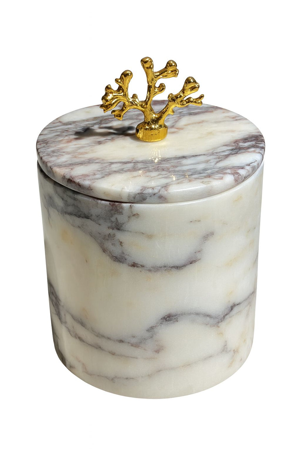 Calacatta Viola Canister with Lid