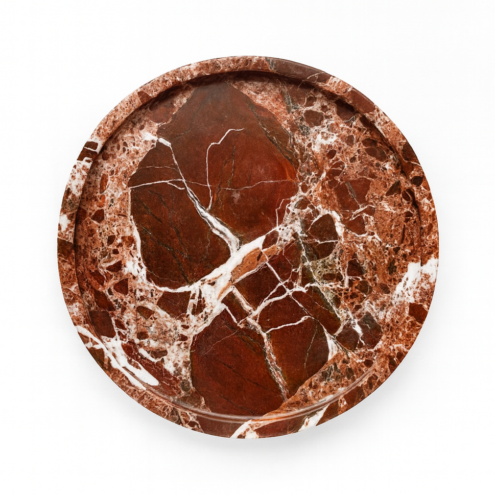 Rosso Levanto Round Tray