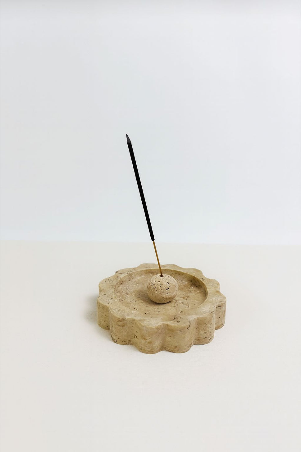 Travertine Incense Holder
