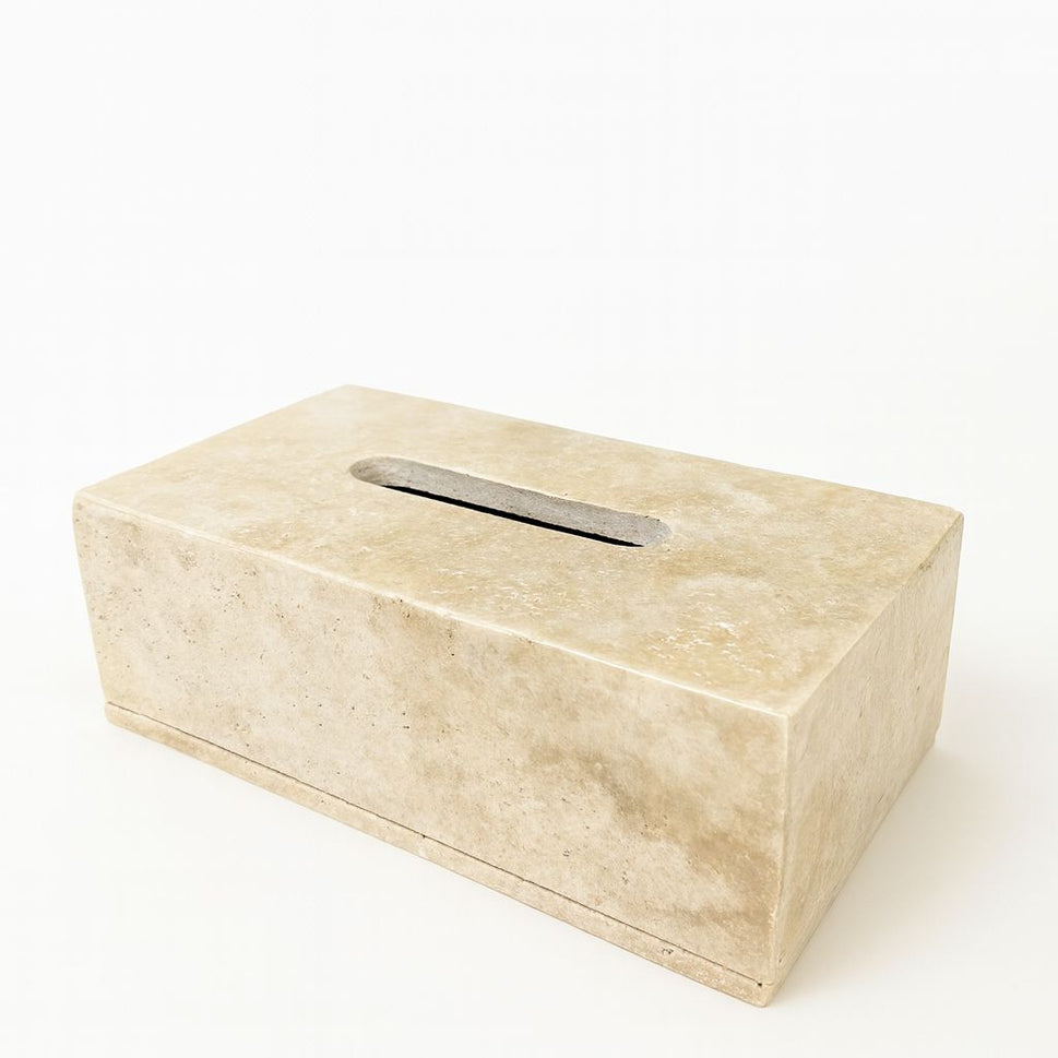 Travertine Tissue Box Cover