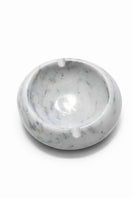 Switch Marble Round Ashtray – handcrafted natural white marble, view 3 3 image
