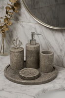Switch Silver Travertine 6-Piece Bathroom Set – handcrafted natural stone, view 2 2 image