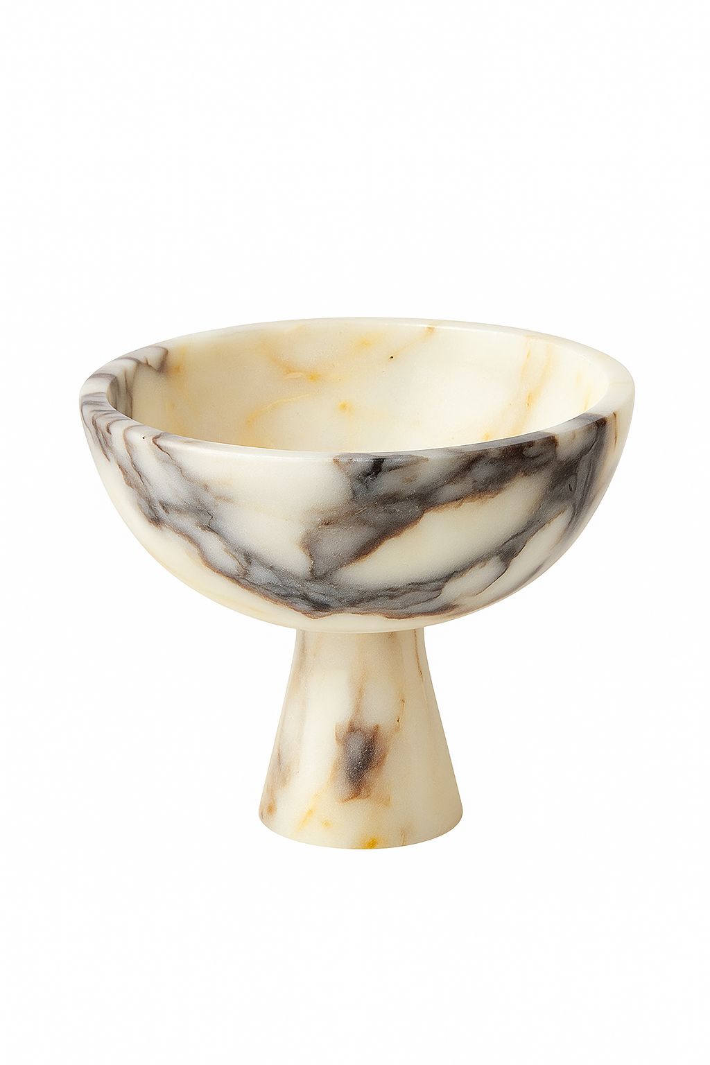 Calacatta Viola Marble Pedestal Bowl