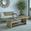 Switch Rustic Coffee Table - Live edge solid brown top unique wooden 2 image