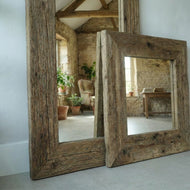 Rustic Mirror Frame - Handmade Farmhause Style