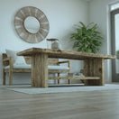 Switch Rustic Coffee Table - Live edge solid brown top unique wooden 3 image