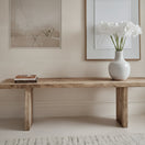 Switch Rustic Entryway Wooden Console Table - Live Edge Wood Bench 2 image