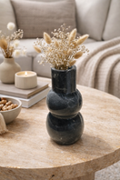 Switch Black Marble Bubble Vase – handcrafted natural black marble, view 3 3 image