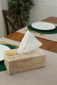 Travertine Tissue Box Cover