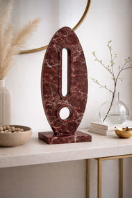 Rosso Levanto Totem Sculpture