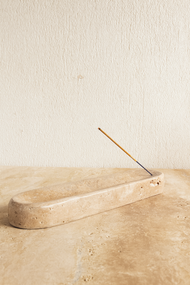 Travertine Incense Holder
