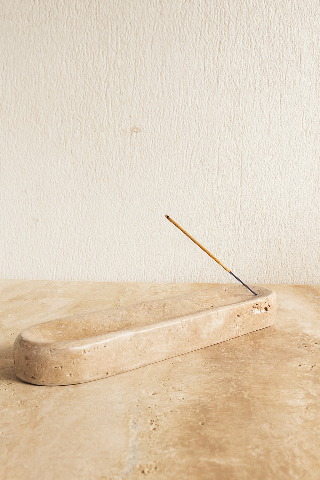 Travertine Incense Holder