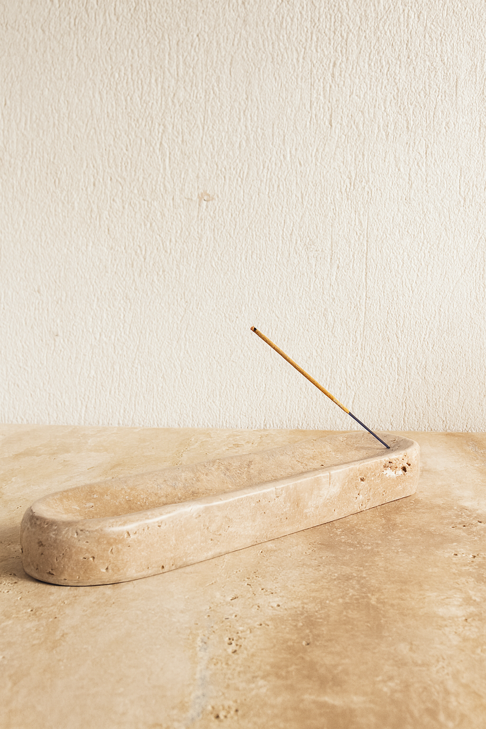 Travertine Incense Holder