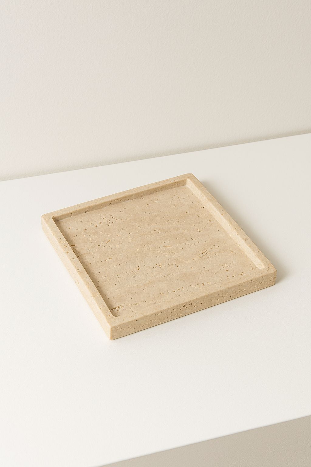 Square Travertine Tray