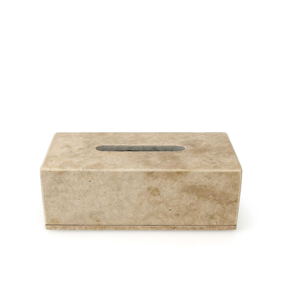Travertine Tissue Box Cover
