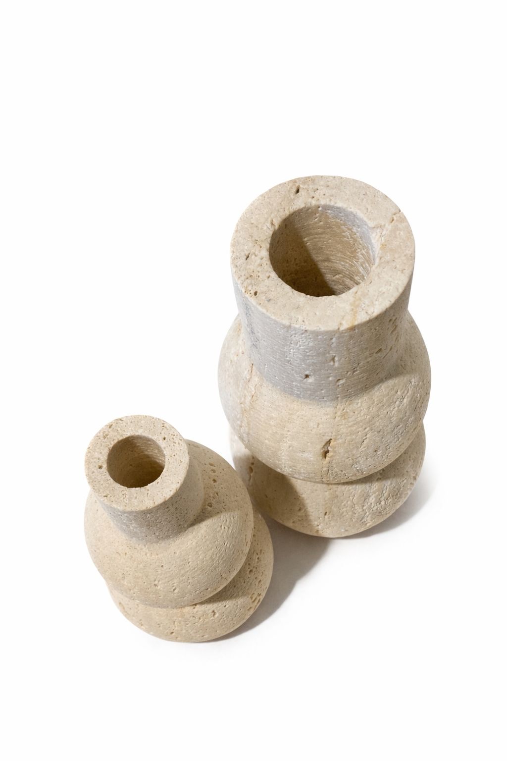 Travertine Bubble Vase – handcrafted natural stone, view 4